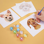 6 Mini Paintings | Dogs Set