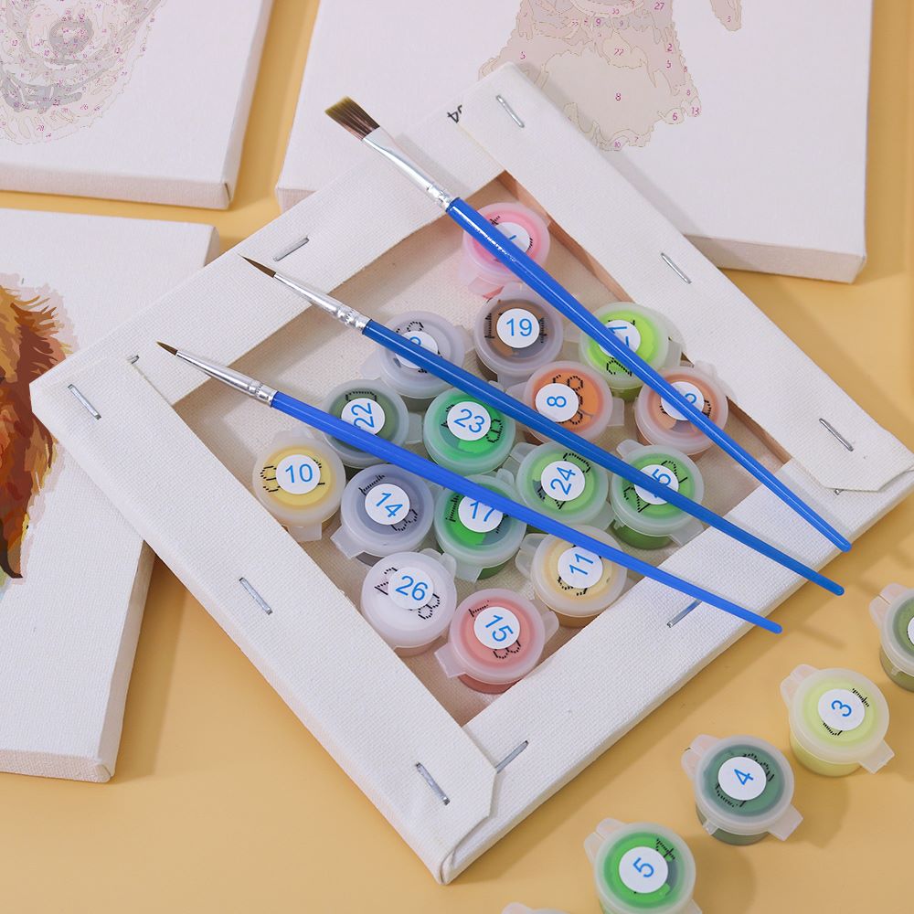 6 Mini Paintings | Dogs Set