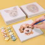 6 Mini Paintings | Dogs Set