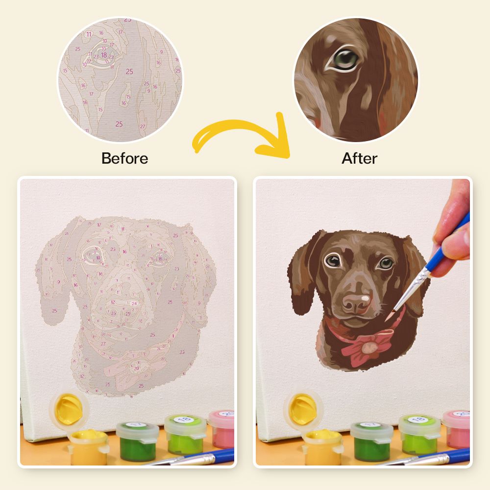 6 Mini Paintings | Dogs Set