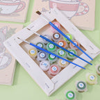 6 Mini Paintings - Christmas Cats