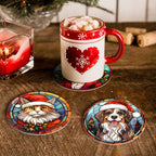 Christmas Coasters | 6 Pieces | Paint by Numbers