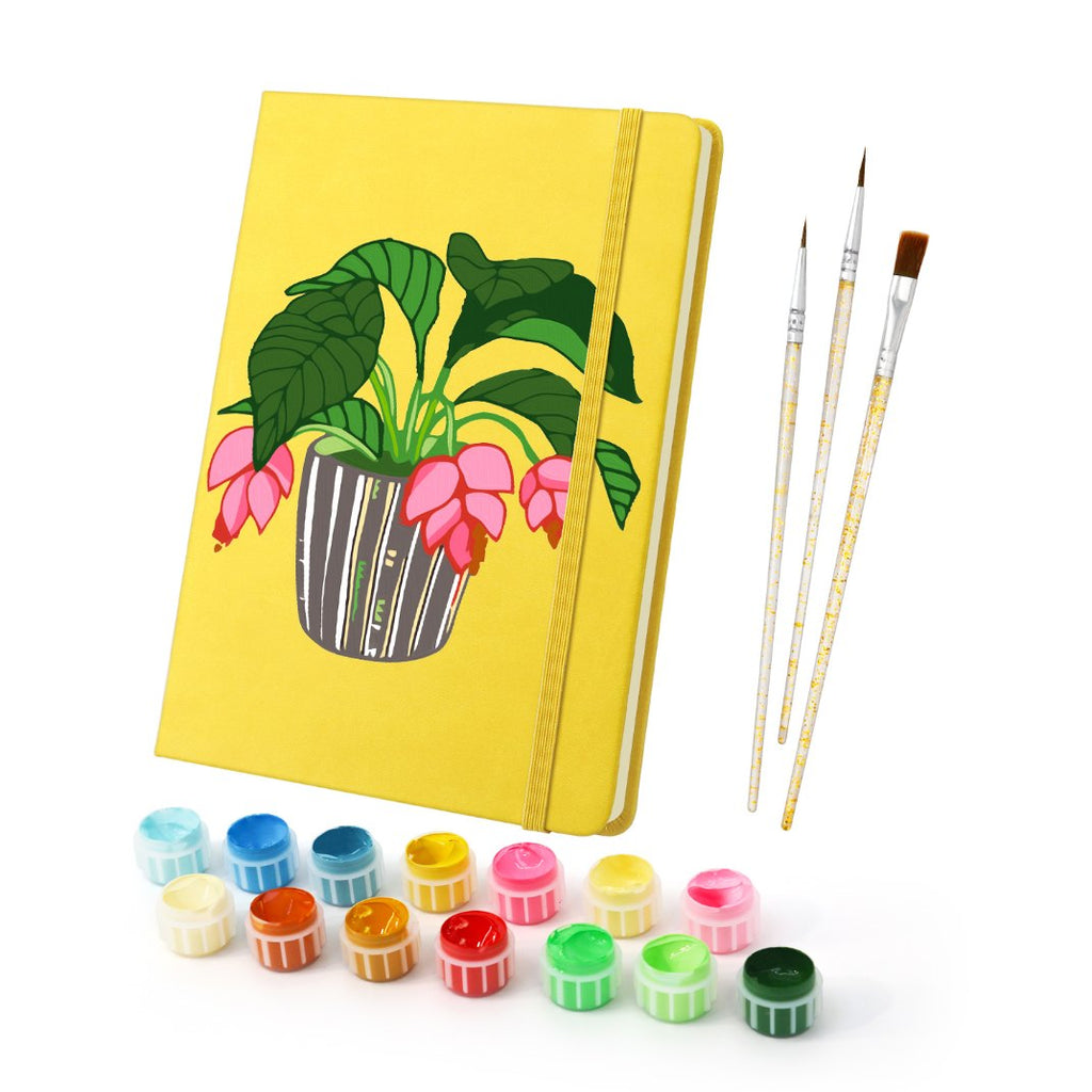 Paint by Number Notebook - Houseplant | 2 Colors
