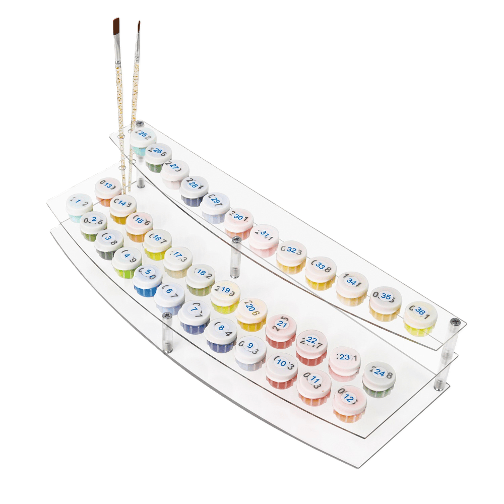 Paint & Brush Holder for Paint by Numbers