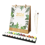 2026 Paint by Numbers desk Calendar | Plants Edition