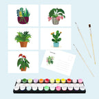 5 Postcards – Houseplants Set | Paint by Number