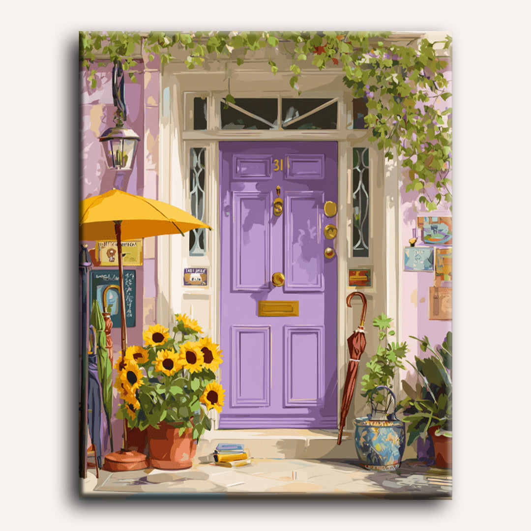 Purple door | Paint by Number