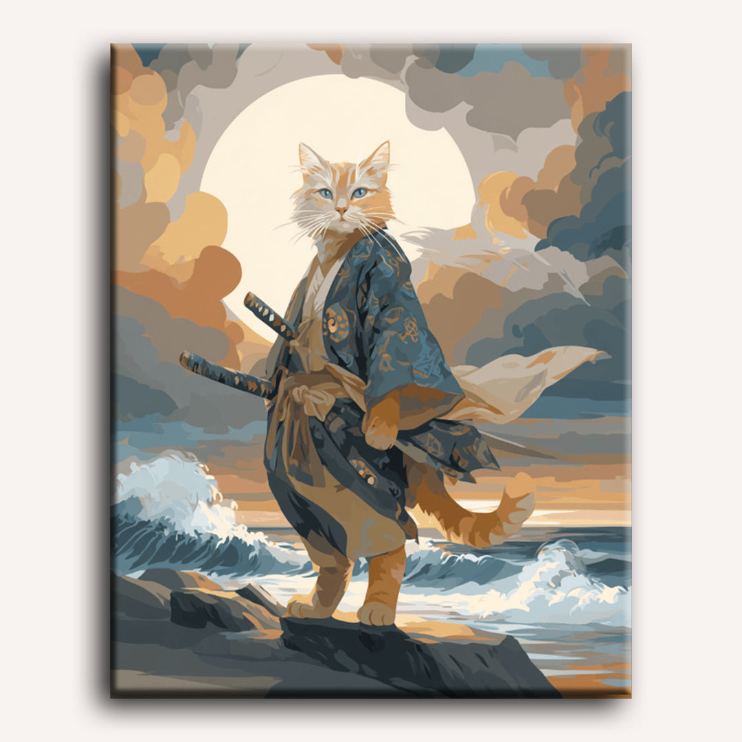 Samurai Cat | Paint by Number