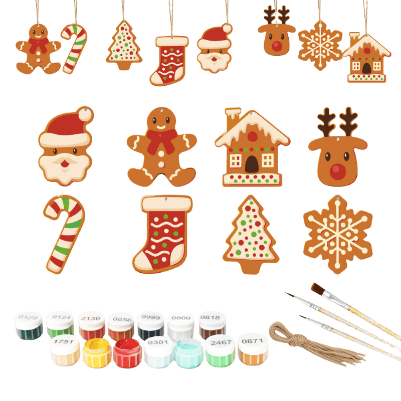 8 Christmas hangers - Christmas cookies set