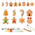 8 Christmas hangers - Gingerbread set