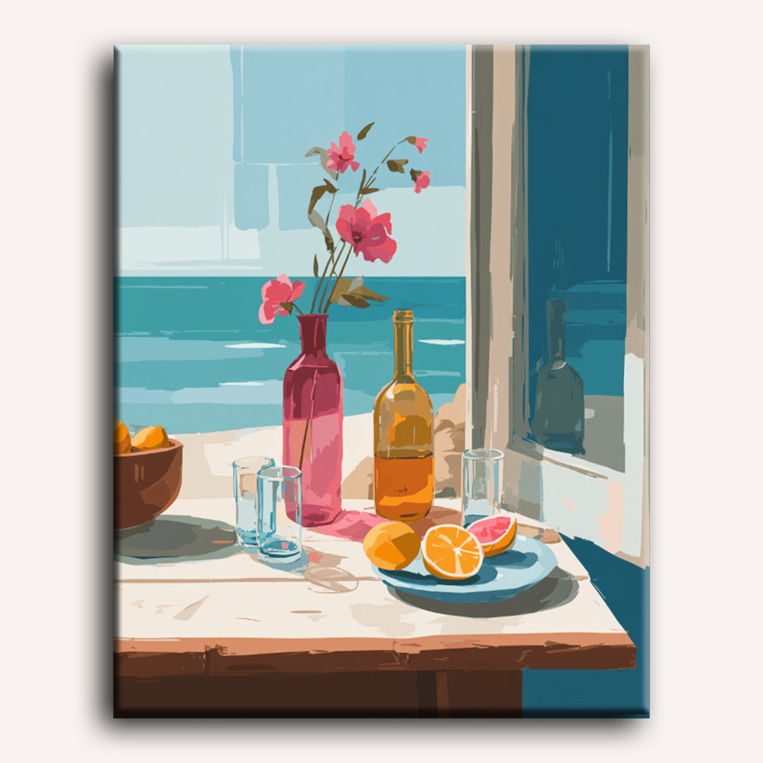 Seaside still life | Paint by Number