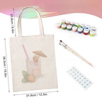 Paint by Numbers Totebag – Strawberry Daiquiri Cocktail