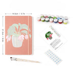 Paint by Number Notebook - Houseplant | 2 Colors