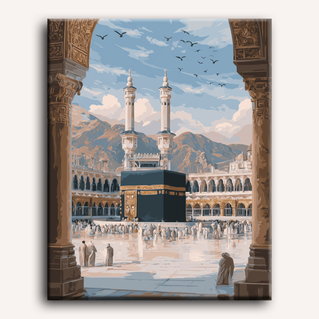 Toward the Kaaba | Paint by Number