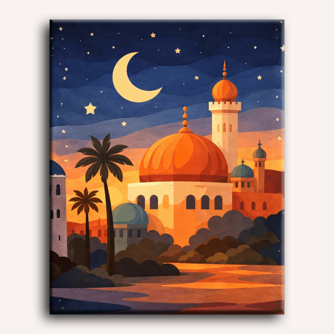 Under the crescent moon | Paint by Number