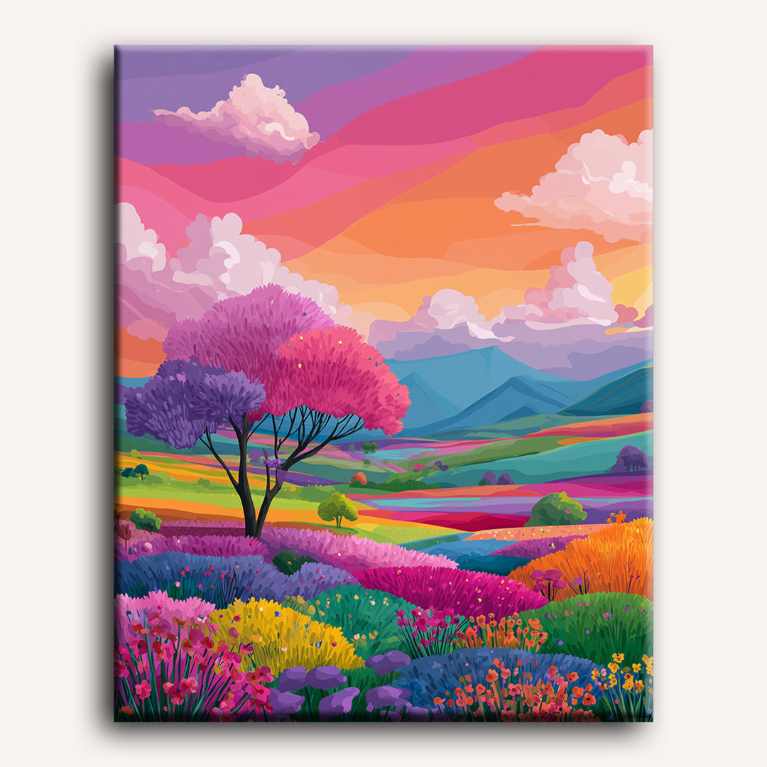 Vibrant landscape | Paint by Number