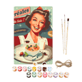 Metal Paint by Number Poster – Breakfast