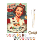 Metal Paint by Number Poster – Breakfast