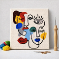 Punch Needle – Abstract Face