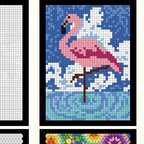 Color by Number Book with 48 markers