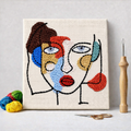 Punch Needle – Colorful Portrait