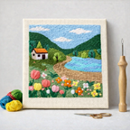 Punch Needle – House by the Lake