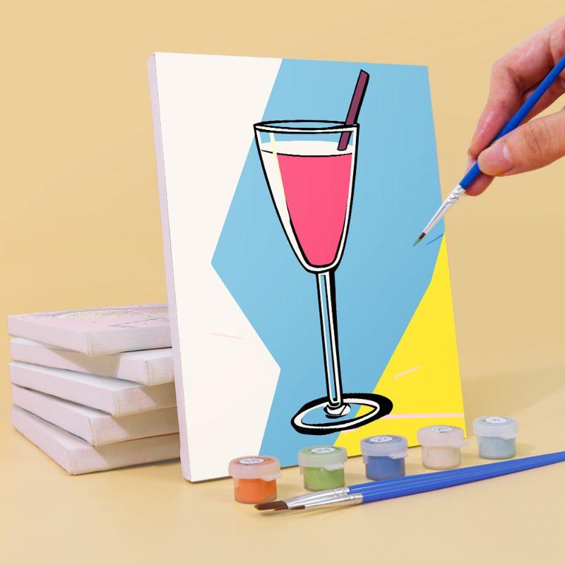 6 Mini Paintings - Classy Cocktail Set