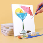 6 Mini Paintings - Summer Cocktail Set