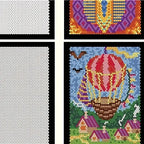 Color by Number Book with 48 markers