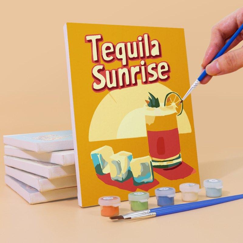 6 Mini Paintings - Gorgeous Cocktail Set