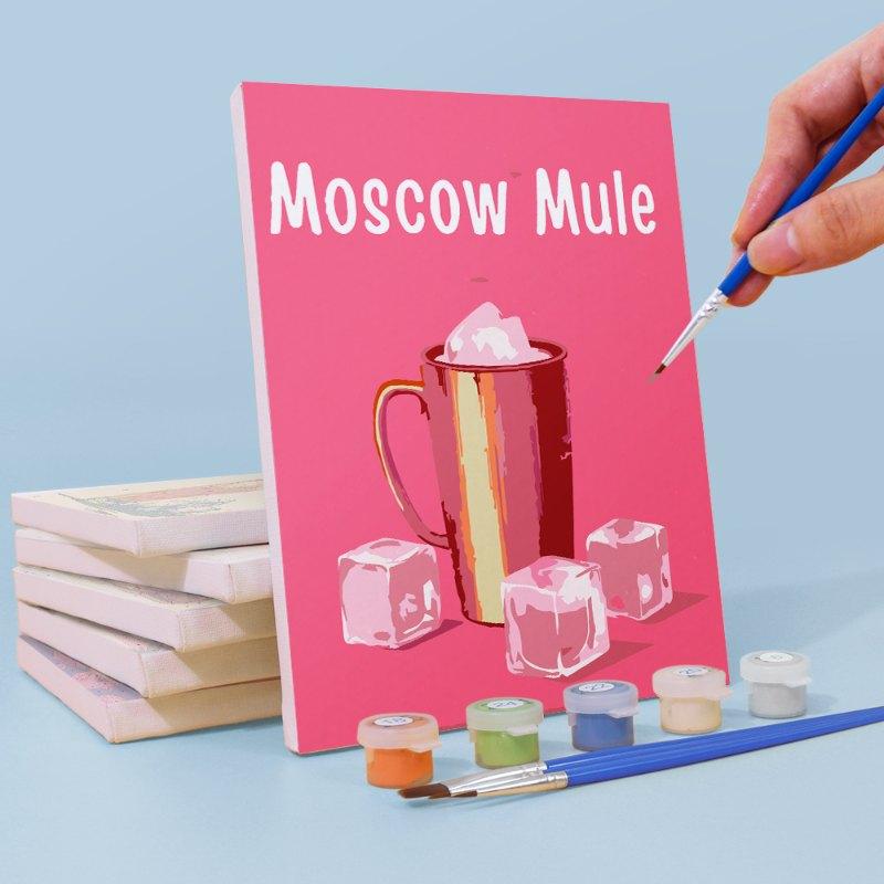 6 Mini Paintings - Happy Hour Cocktail Set