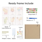 6 Mini Paintings - Summer Cocktail Set