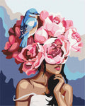 Girl with Flower Head | Paint by Numbers