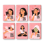 6 Mini Paintings - Self Love Club Set