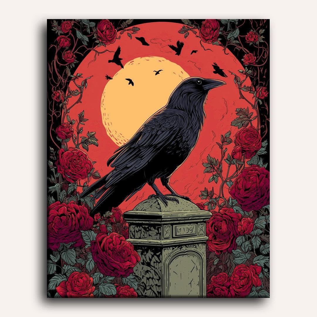 Roses and Ravens | Paint by Number