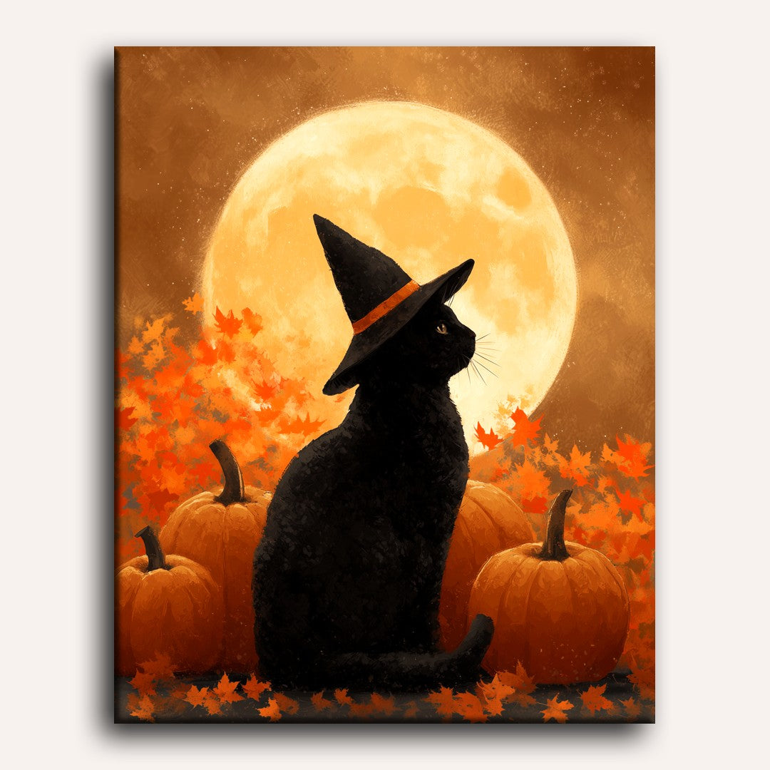 Full moon watcher | Paint by Number