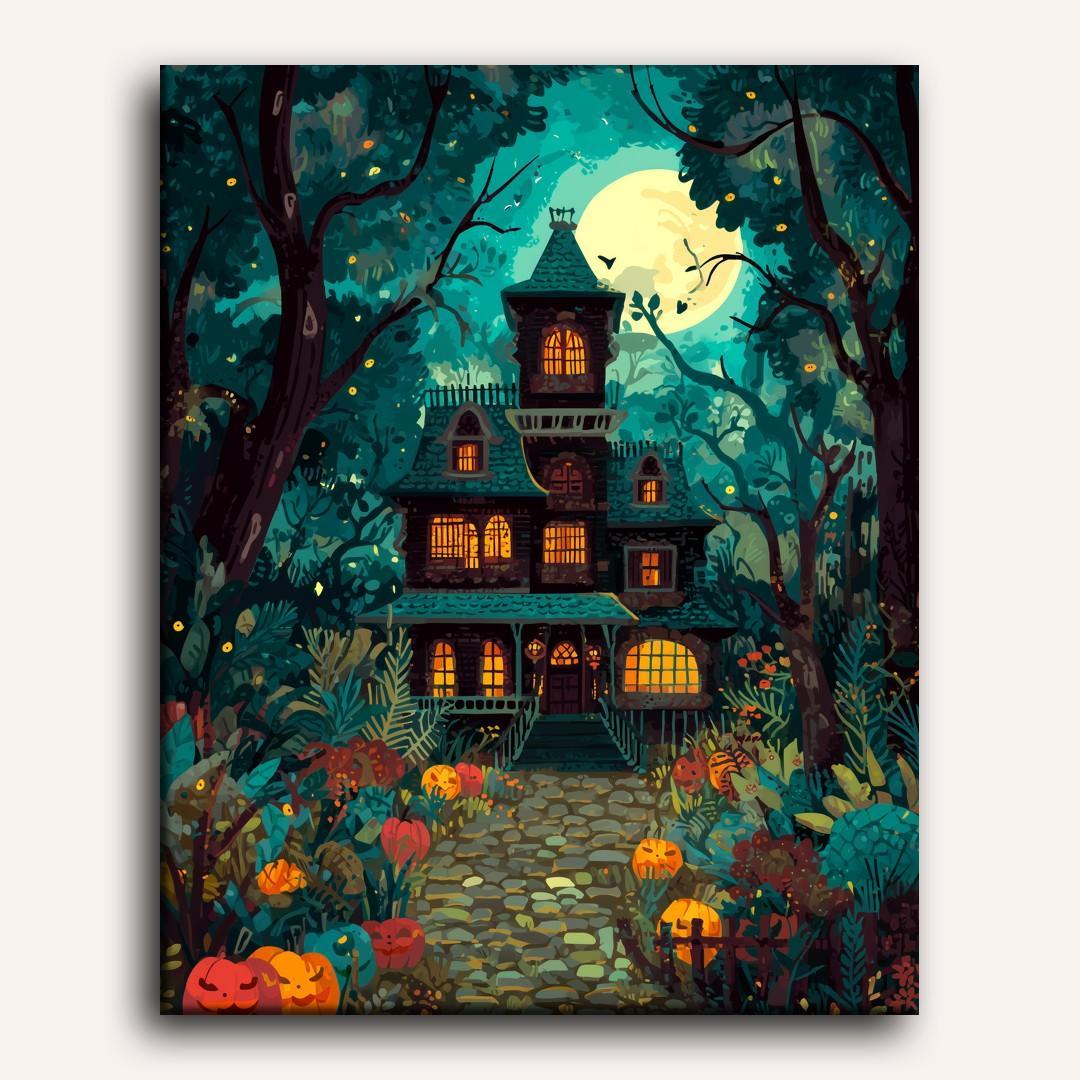 Haunted house | Paint by Number